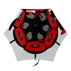 Face Mini Folding Umbrellas by Valentinaart