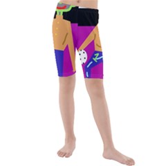 Goalkeeper Kid s Mid Length Swim Shorts by Valentinaart