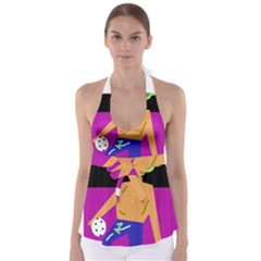 Goalkeeper Babydoll Tankini Top by Valentinaart