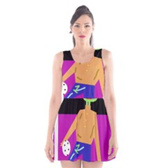 Goalkeeper Scoop Neck Skater Dress