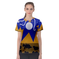 Decorative Abstraction Women s Sport Mesh Tee