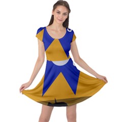 Decorative Abstraction Cap Sleeve Dresses by Valentinaart