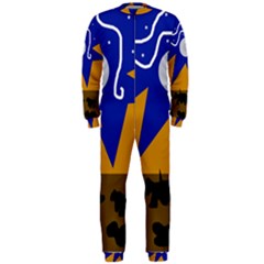 Decorative Abstraction Onepiece Jumpsuit (men) 