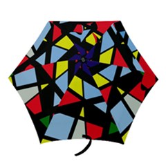 Colorful Geomeric Desing Mini Folding Umbrellas