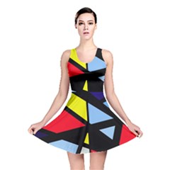 Colorful Geomeric Desing Reversible Skater Dress