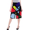 Colorful geomeric desing Midi Beach Skirt View1