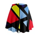 Colorful geomeric desing Mini Flare Skirt View2