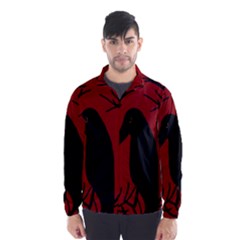 Halloween Raven - Red Wind Breaker (men)