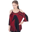 Halloween raven - red Flutter Tees View1