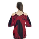 Halloween raven - red Flutter Tees View2