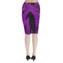 Halloween raven - purple Midi Wrap Pencil Skirt View2