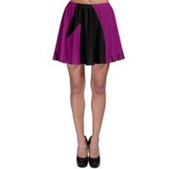 Halloween Raven - Magenta Skater Skirt