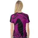 Halloween raven - magenta Women s V-Neck Sport Mesh Tee View2