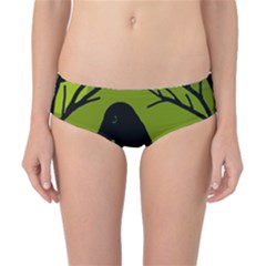 Halloween Raven - Green Classic Bikini Bottoms