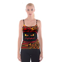 Halloween Decorative Pumpkin Spaghetti Strap Top