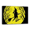 Halloween witch - yellow moon Canvas 18  x 12  View1