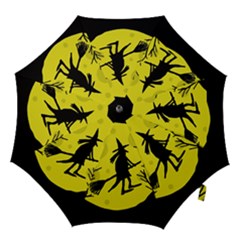 Halloween Witch - Yellow Moon Hook Handle Umbrellas (medium)