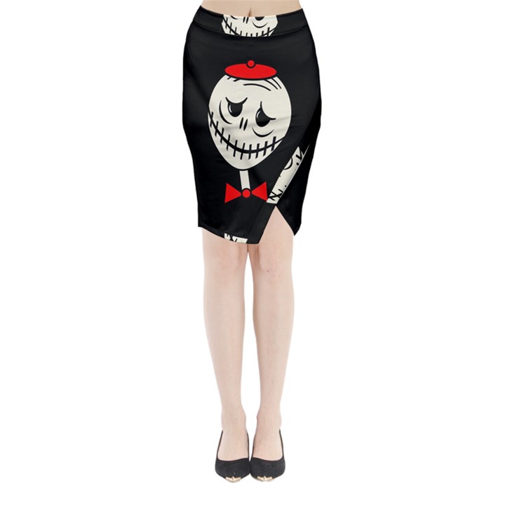 Halloween monster Midi Wrap Pencil Skirt