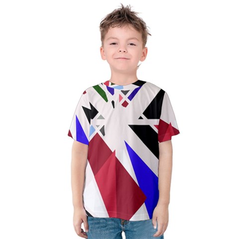 Decorative Flag Design Kid s Cotton Tee by Valentinaart