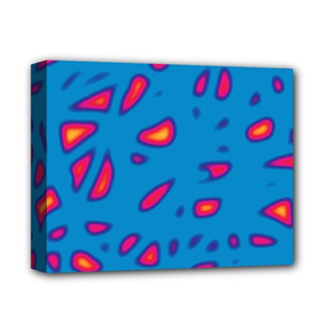 Blue And Red Neon Deluxe Canvas 14  X 11  by Valentinaart