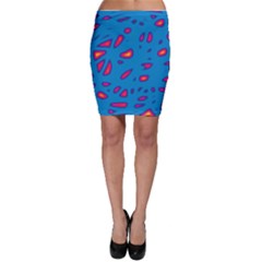 Blue And Red Neon Bodycon Skirt by Valentinaart