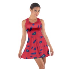 Red Neon Cotton Racerback Dress