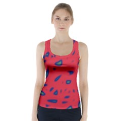 Red Neon Racer Back Sports Top