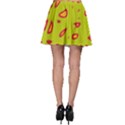 Yellow neon design Skater Skirt View2