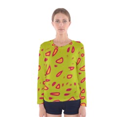 Yellow Neon Design Women s Long Sleeve Tee