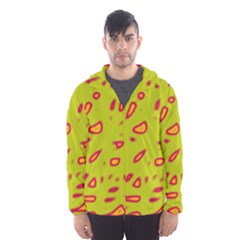 Yellow Neon Design Hooded Wind Breaker (men)