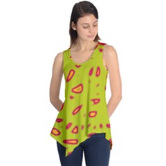 Yellow Neon Design Sleeveless Tunic