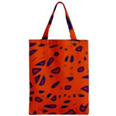 Orange Neon Zipper Classic Tote Bag by Valentinaart