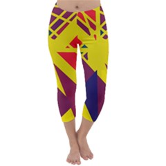 Hot Abstraction Capri Winter Leggings  by Valentinaart