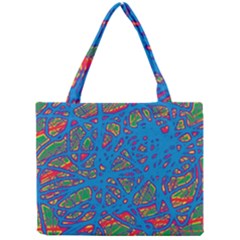 Colorful Neon Chaos Mini Tote Bag