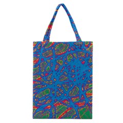 Colorful Neon Chaos Classic Tote Bag