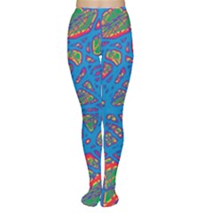 Colorful Neon Chaos Women s Tights