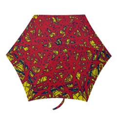 Yellow And Red Neon Design Mini Folding Umbrellas