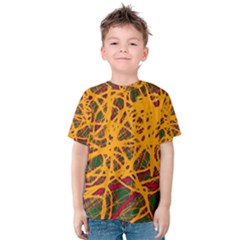 Yellow Neon Chaos Kid s Cotton Tee