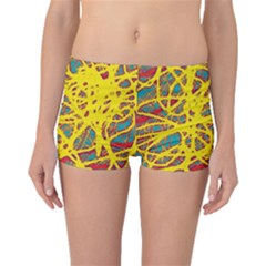 Yellow Neon Boyleg Bikini Bottoms