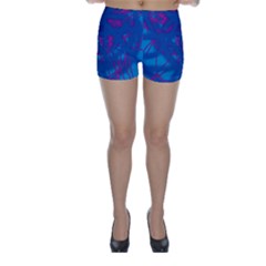 Deep Blue Skinny Shorts