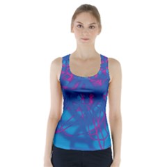 Deep Blue Racer Back Sports Top