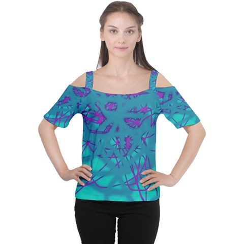 Chaos Women s Cutout Shoulder Tee by Valentinaart