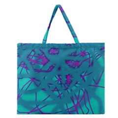 Chaos Zipper Large Tote Bag