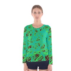 Green Neon Women s Long Sleeve Tee