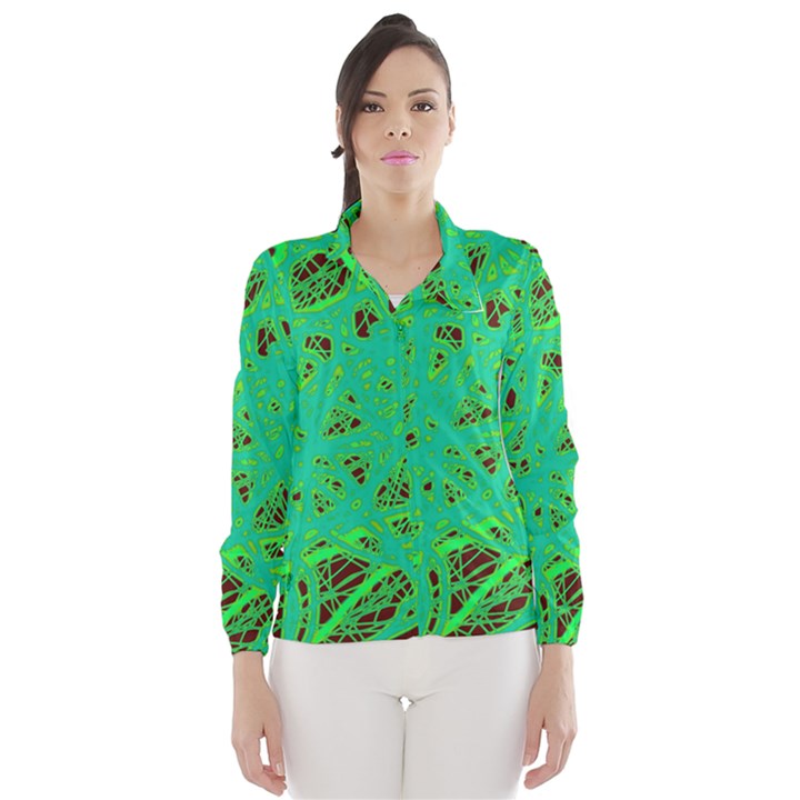 Green neon Wind Breaker (Women)