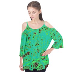 Green Neon Flutter Tees