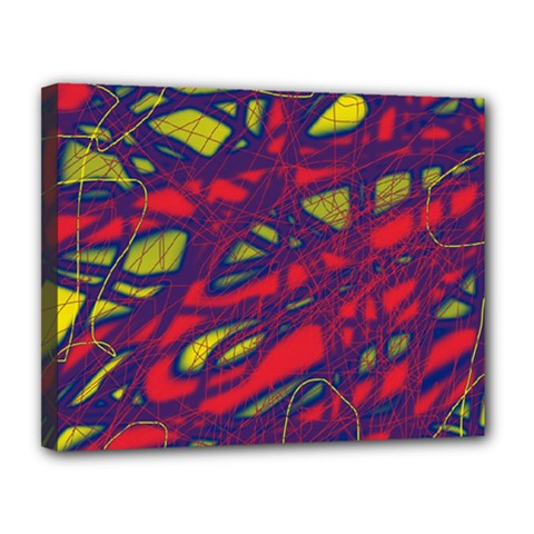 Abstract High Art Canvas 14  X 11 