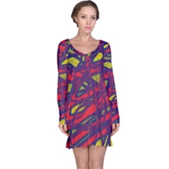 Abstract High Art Long Sleeve Nightdress