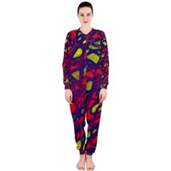 Abstract High Art Onepiece Jumpsuit (ladies)  by Valentinaart