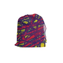 Abstract High Art Drawstring Pouches (medium) 